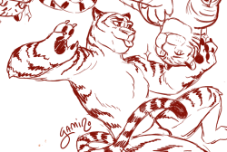 yamino:  Some closeups! I drew the tiger
