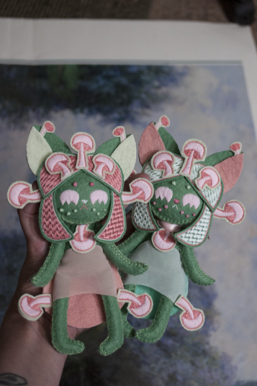 1 pink and 1 green on etsy! joined underground, these sisters grew outside a sugar refinery and turn