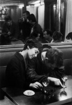 semioticapocalypse:  Christer Strömholm. Couple at the «La Methode» cafe. Paris. 1960  [::SemAp FB || SemAp::]