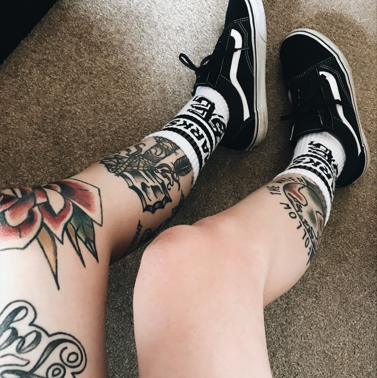 All the Piercings and Body Mods! — allthepiercingsandbodymods: Leg tattoos  by...