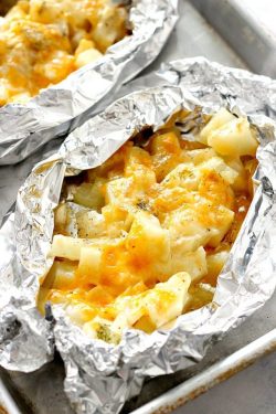 foodffs:  Cheesy Potatoes Foil Packs recipeFollow