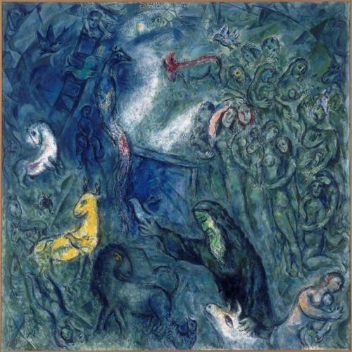 artist-chagall: Noah’s Ark, 1966, Marc Chagall Medium: oil,canvas