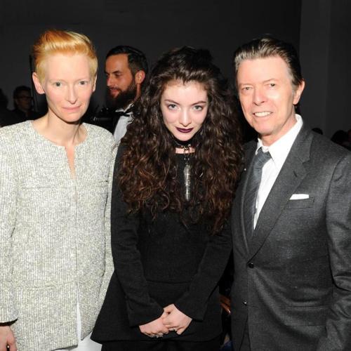 ROYALS. Tilda Swinton, Lorde, and David Bowie celebrating Tilda&rsquo;s 53d birthday on Tue