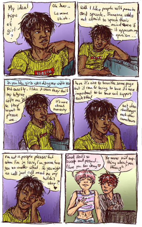 i colored this messy comic page i hope yall can even read it ;v;