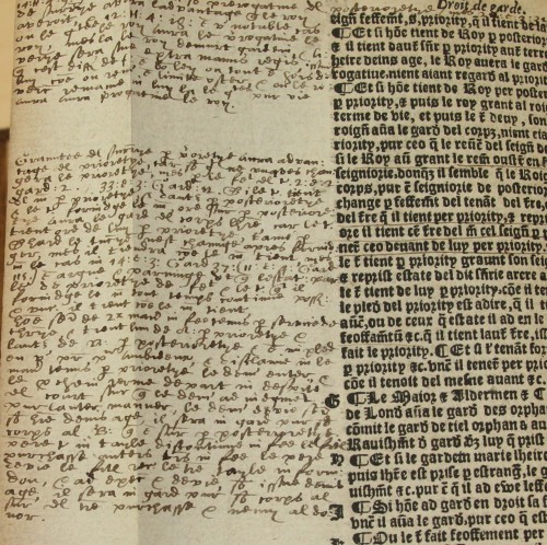 riesenfeldcenter: Handwriting is becoming a lost art, but the marginal notation in some books is jus
