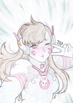 Tabletorgy-Art: D.va’s New Highlight Intro Tho I Wanted To Finish This And Posted