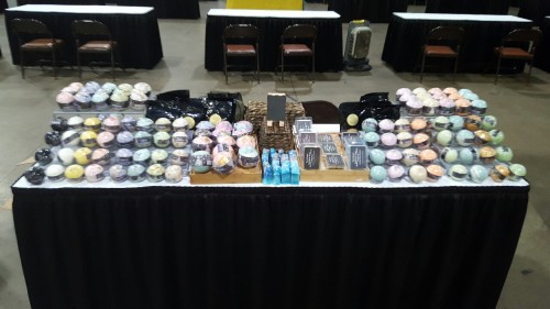 Our booth at Momocon! Come see us at Booth #55!
