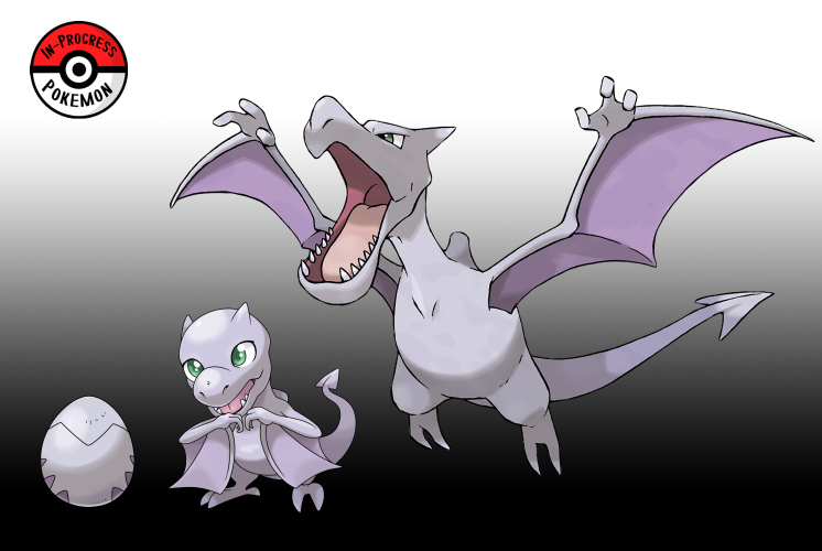 In-Progress Pokemon Evolutions — #142 Baby - Aerodactyl are ancient Pokemon  that