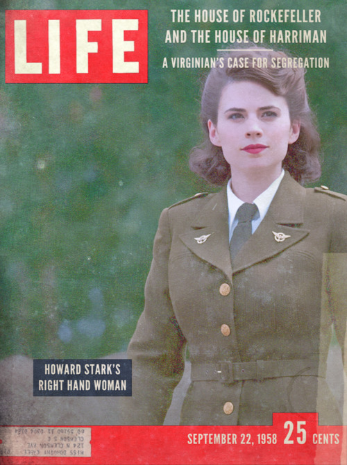 mediavengers:Life Magazine, September 22, 1958Vintage cover, featuring a WWII image of Peggy Carter.