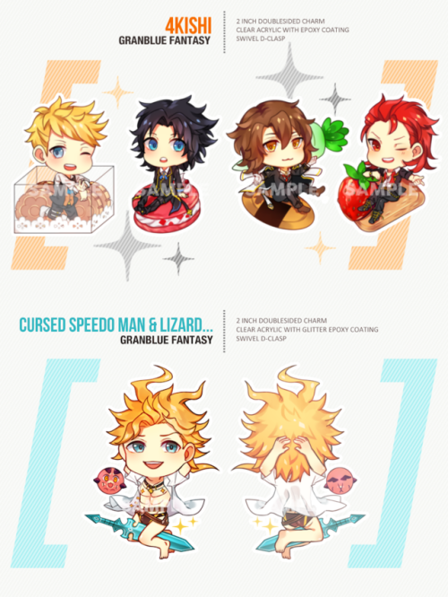 [REBLOGS APPRECIATED]My GBF, HxH and CCS charms are now up for preorder! Please take a look! ^o^)/ h