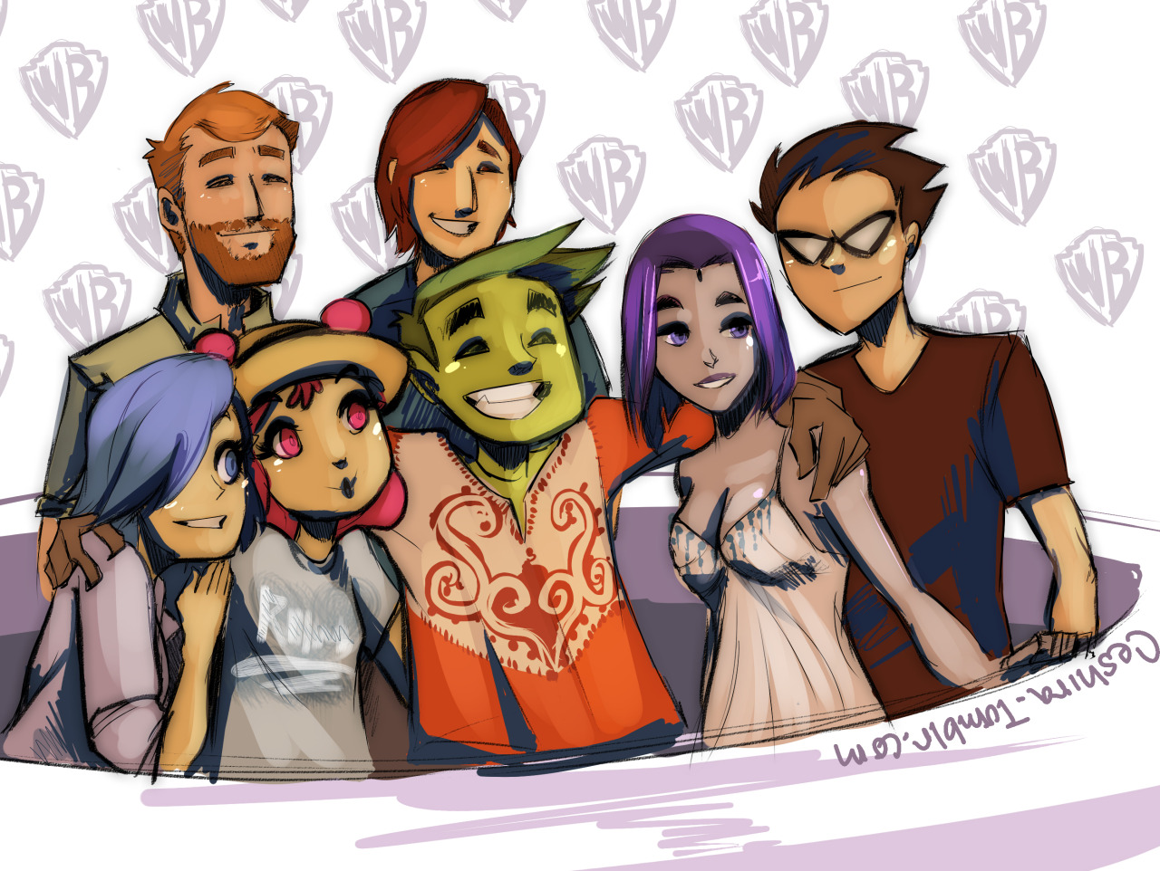 ceshira:   Titan redraw #20  I wish I wish I was at SDCC…