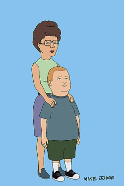 charactermodel:  Peggy and Bobby Hill by Mike Judge [ King of the Hill ]