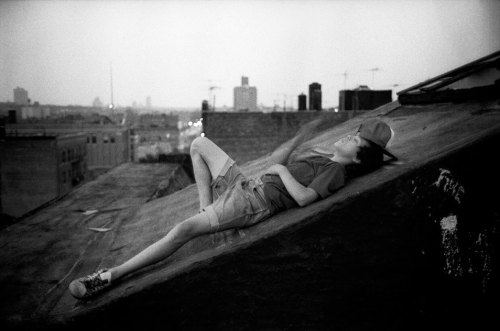 secretcinema1: A Boy Dozes after Injecting Heroin. The Bronx, 1982, Stephen Shames