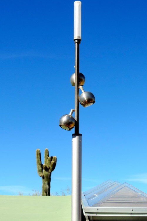 Lighting Fixture and Saguaro Cactus, Taliesin West, Scottsdale, Arizona, 2014.