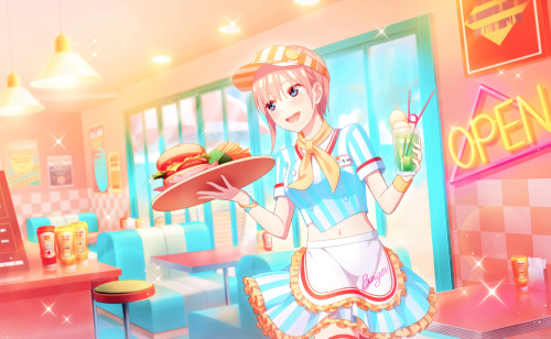  RECOLORED |  Burger Shop   ↳ ☆ ° Ichika Nakano ♡ ° ☆ 