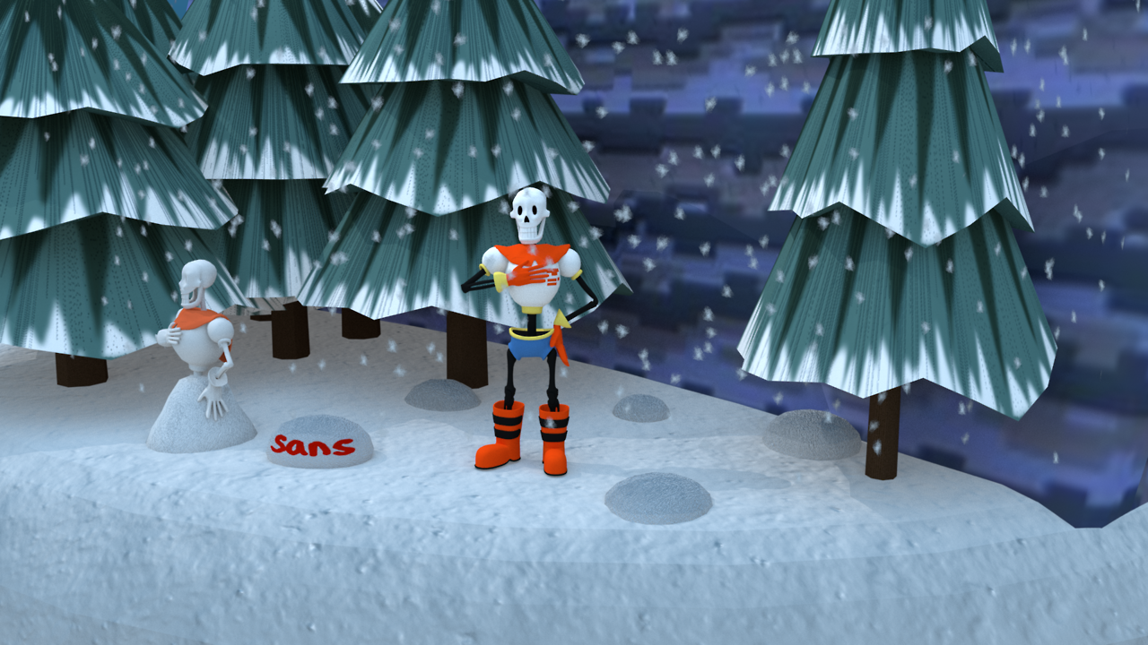 sleepyskele: Finally finished. Snowdin in a bottle. Grillbys is warm and cozy, while