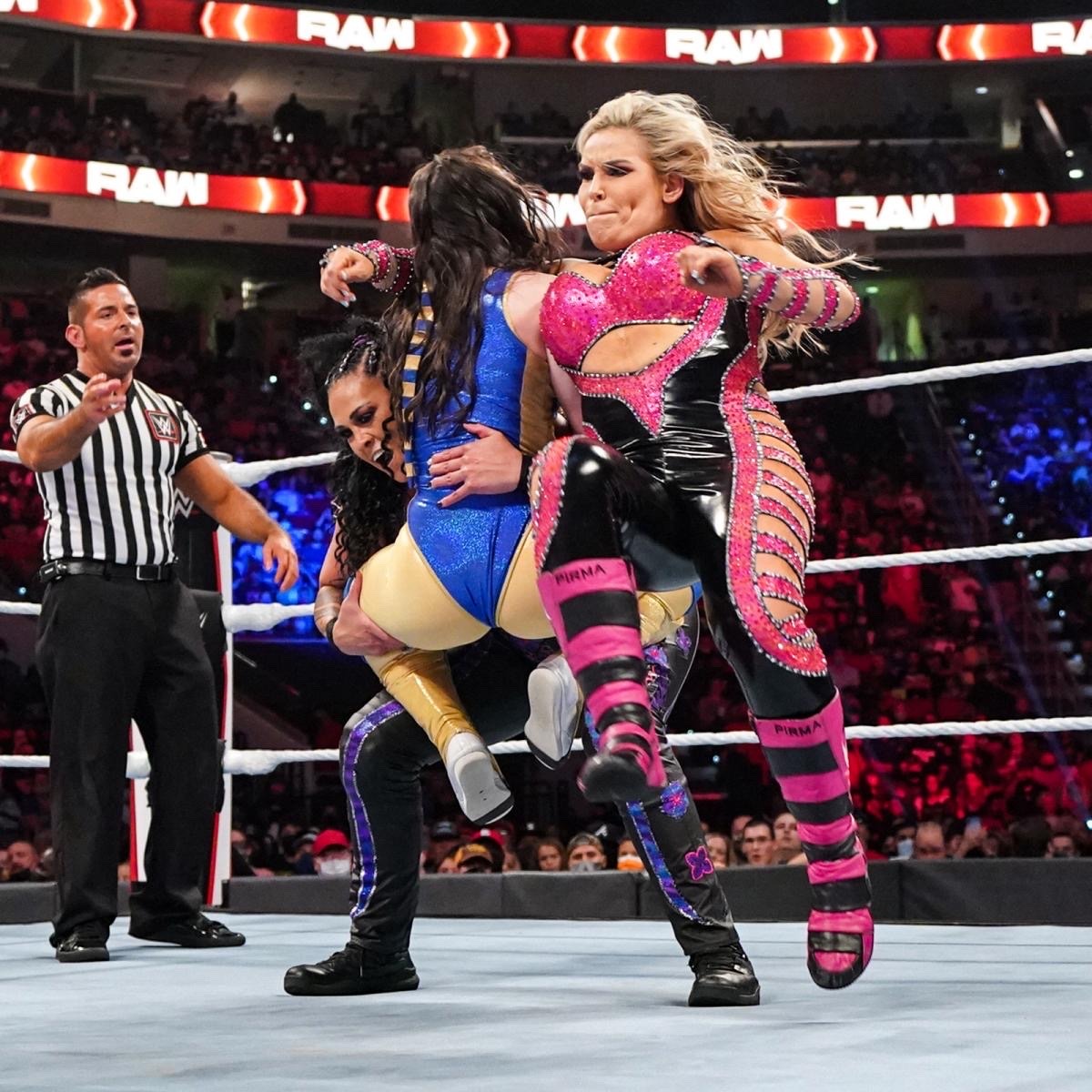 Women Of Wwe — Raw 92021 Rhea Ripley Vs Nikki Ash Vs