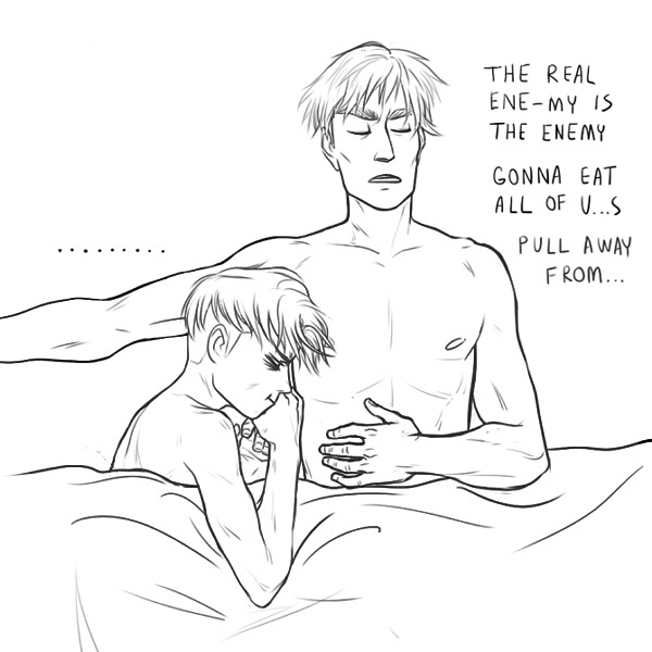 xyuwa:  I’m in the mood of modern plain life AU where Erwin has crazy dreams and