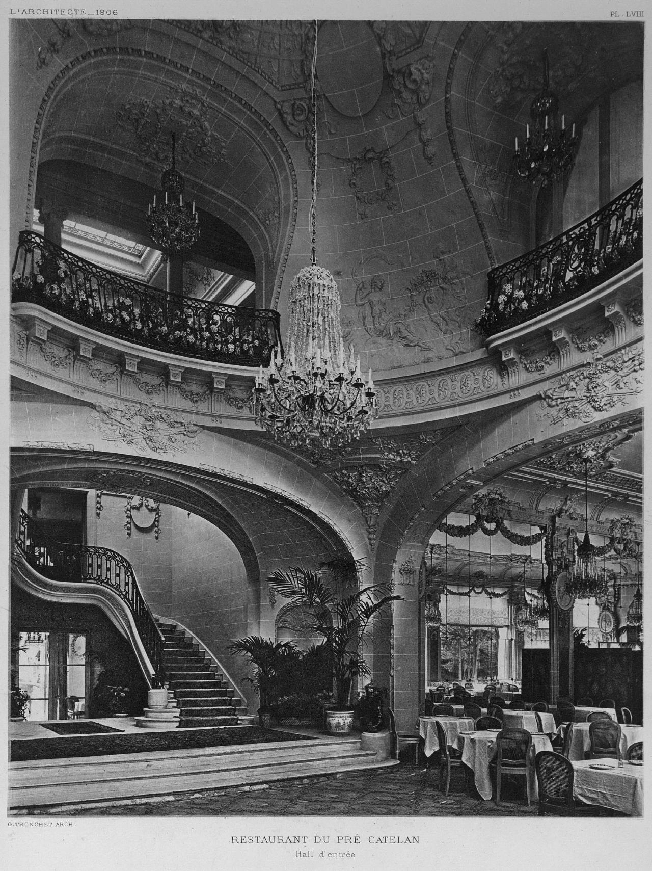 Inside the Restaurant du Pré Catelan, Paris