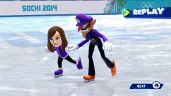 guzmas: ichikun:  purplerupees: Mario and Sonic at the Sochi 2014 Olympic Winter  Games is such a great game. It lets me live out my wildest fantasy.  born to make history   Is this that Yuri on Ice thing people keep talking about 