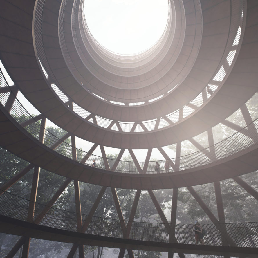 culturenlifestyle: Spiraling Walkway Amidst The Danish Forest Gives You A Stunning