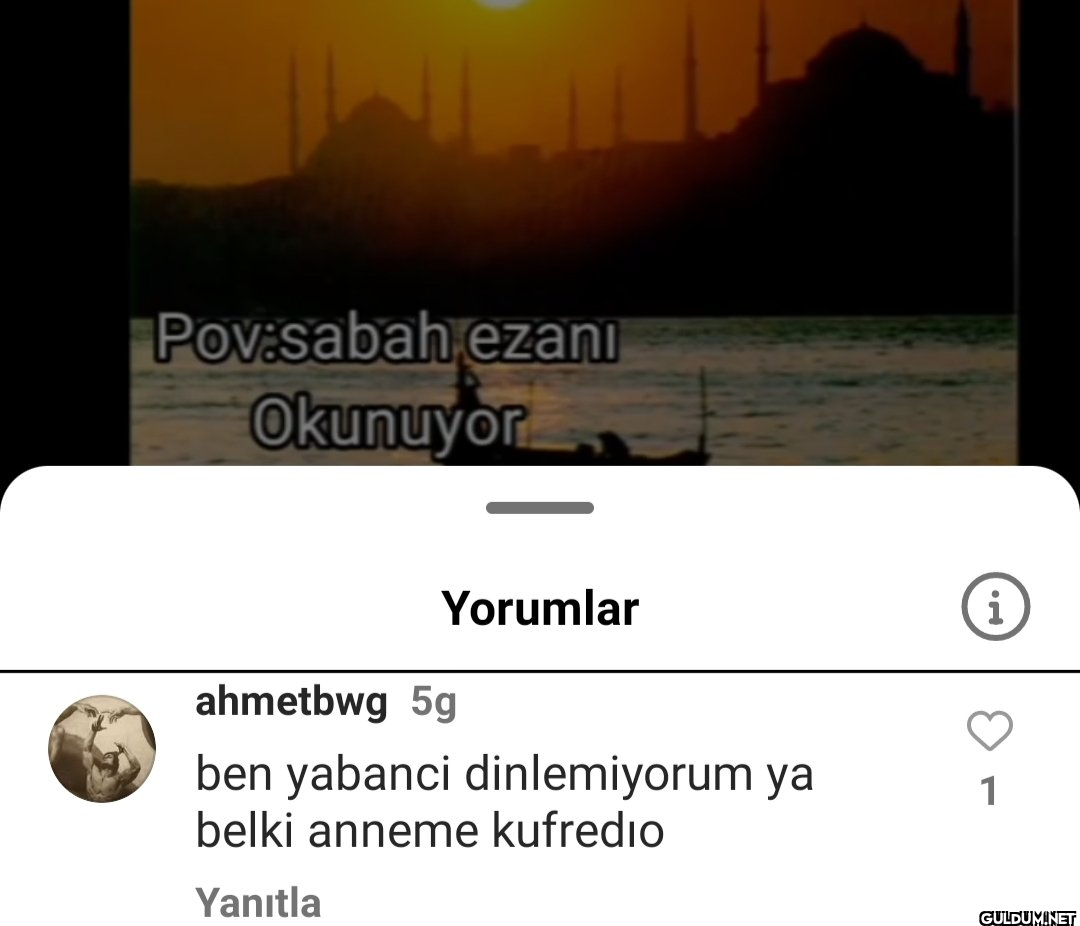 Pov:sabah ezanı Okunuyor...