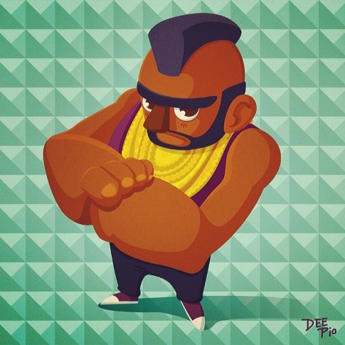 Spent the morning pitying foos…and drawing Mr.T.