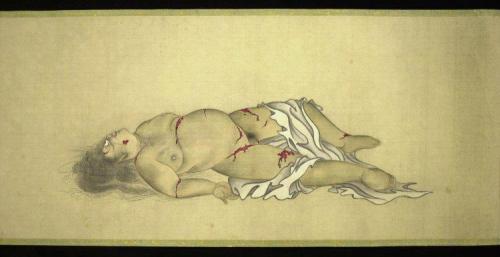 linaliee: Kobayashi Eitaku Body of a Courtesan in 9 stages of Decomposition, c. 1870.