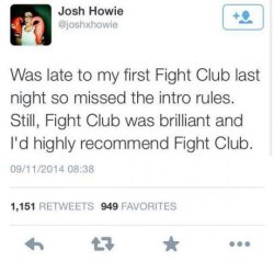 highly recommend fight club