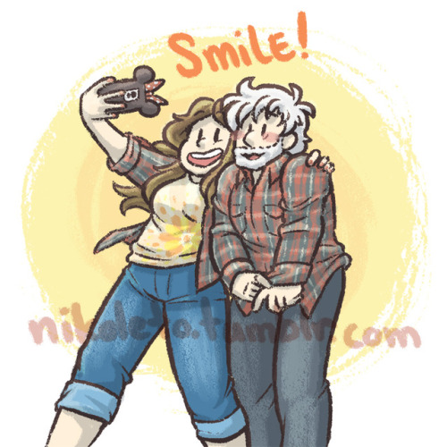 A little while back @fidelesir suggested Cosette and Valjean wearing matching plaid outfits, and hey