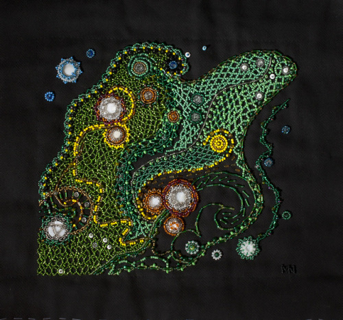 mckitterick:The Stunning Astronomical Beadwork of Native Artist Margaret NazonMargaret Nazon has spe