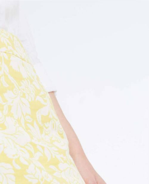 Petite Magnolia Floral Jacquard Pencil Skirt
