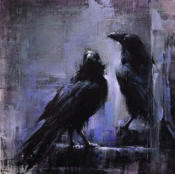 art-and-fury:  Park Ravens - Lindsey Kutusch 