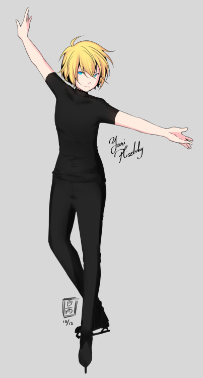 Quick doodle of Yuri Plisetsky from Yuri on Ice!