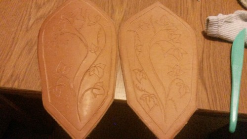 The top pieces to Tauriels bracers. Productive night!