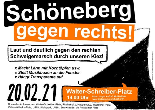 February 20, Berlin - Schöneberg gegen Rechts