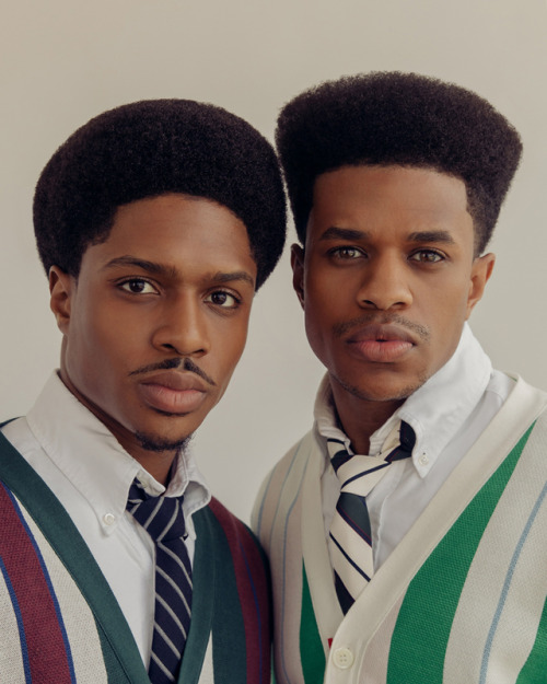 Jeremy Pope and Ephraim Sykes by David Urbanke for VMAN.