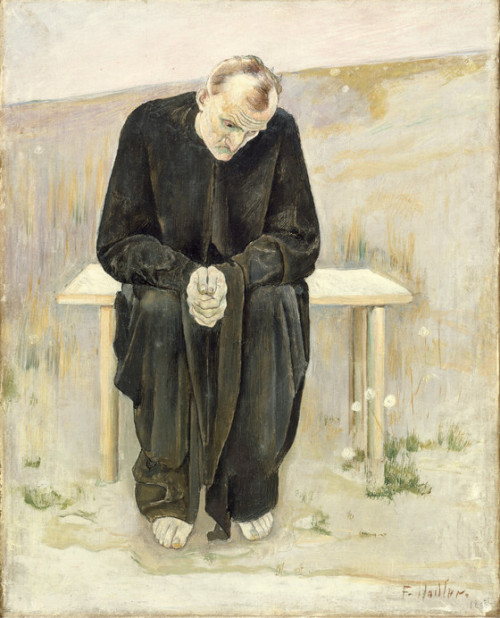 artist-hodler: The Disillusioned One, 1892, Ferdinand HodlerMedium: oil,canvas