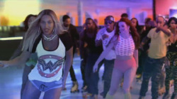 alwaysfaithfulterriblelizard:  dcwomenkickingass:  Beyonce Wears a Wonder Woman Shirt in Her New “Blow” Video Beyonce has long been a fan of Wonder Woman once telling the LA Times she wanted to play the character:  “I want to do a superhero movie
