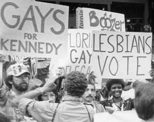 “GAYS FOR KENNEDY” – “LESBIANS VOTE” – “FLORIDA GAY DELEGA