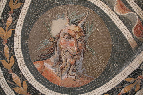 Happy Satyr-day!                                               Floor mosaic with head of Pan From a 