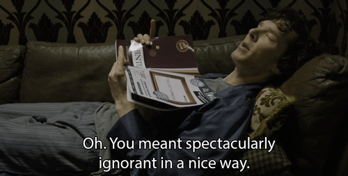 rainbowrowell:cookies-make-the-world-go-om-nom:Sherlock and John  + The Hobbit“ALL I CARE ABOU