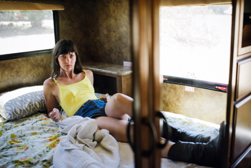 ninawestervelt:  lounging in the RV with Carla Phoot Camp 2014