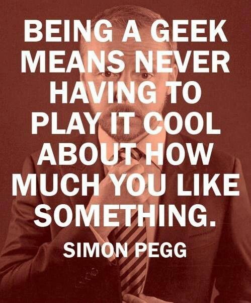 starwarsanyone:  I leave you with some words to live by from Simon Pegg 