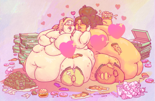 Another commission for Jobode and part three of their sequence! The girls are getting pretty chunky.