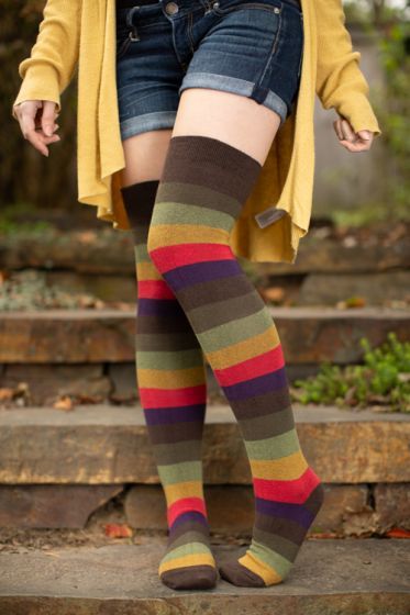 *RESTOCKED* - Extraordinary Autumn Stripes Thigh HighWe may be in the midst of a heatwave here in Po