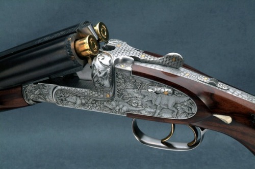 boss-of-the-plains:  alcoholtabacofirearms:  gunsknivesgear:  rodandbarrel:  Dinosaur Rifle It might be a little late, by few million years or so, to put out a dinosaur rifle but who knows? Jurassic Hunting Park and Outfitters may come to be if they ever