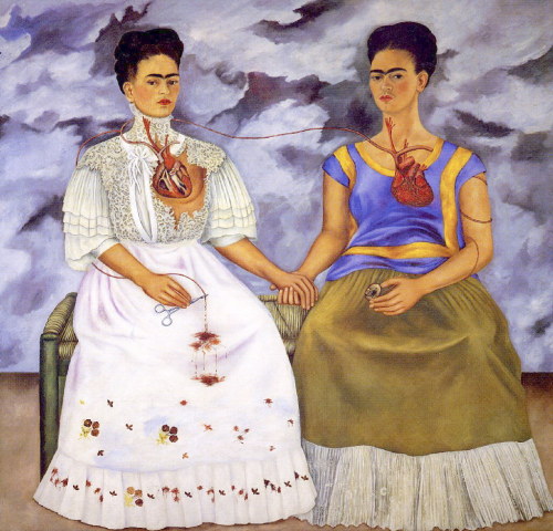 fordarkmornings:Frida Kahlo (Mexican, 1907–1954) – Las dos Fridas, 1939. Oil on canvas.