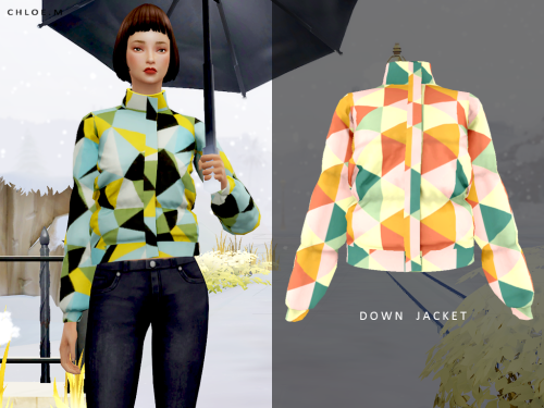 ChloeM-Down JacketCreated for :The Sims412 colorsHope you like it!Download:TSRPLEASE DONOT reupload 