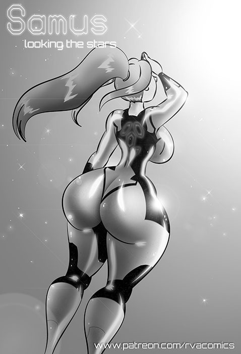 torofaker:  Samus mirando a las estrellas by rvacomicsAmo estos culos enormes!  